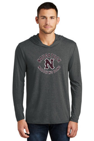 NAUGATUCK BAND LONGSLEEVE TRI-BLEND HOODED SHIRT
