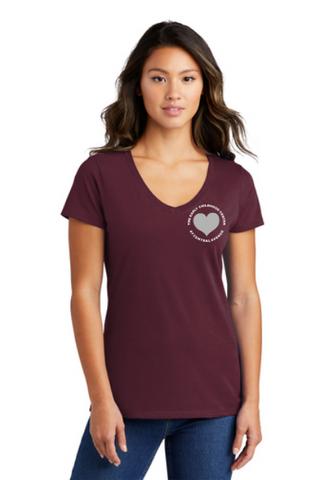 LADIES V-neck Fitted Shirt
