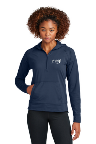 Shoreline Sting Sport-Tek® Sport-Wick® Stretch 1/2-Zip Hoodie Adult and Ladies