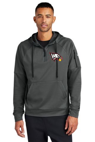 Wolcott Eagles Nike Embroidered Therma-fit 1/4 ZIP Hoodie