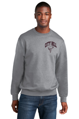 CITY HILL Cotton Blend CREWNECK Sweatshirt