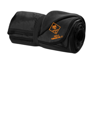 PACK 3 EMBROIDERED FLEECE TRAVEL BLANKET