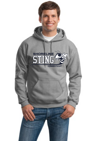 Shoreline Sting Cotton Blend Screenprinted Hoodie