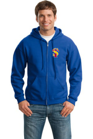 Seymour Tradition Royal Adult & Youth Full Zip Hooded Sweatshirt