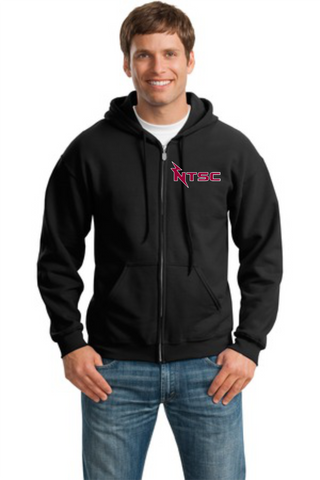 Naugatuck Thunderfish Embroidered Full Zip Hooded Sweatshirt