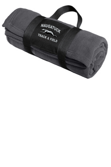 Naugatuck Track Travel Fleece Blanket with Carrying Strap