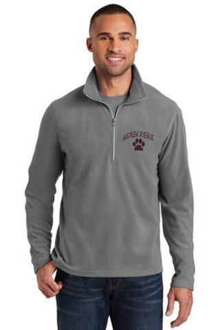 Andrew Avenue Unisex and Ladies 1/4 Zip Micro Fleece