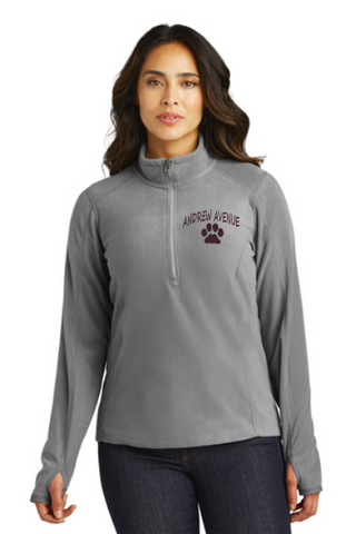 Andrew Avenue Unisex and Ladies 1/4 Zip Micro Fleece