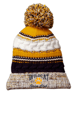 Wildcat Swim Club Pom Pom Beanie