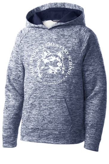 Hop Brook Youth and Adult PosiCharge® Electric Heather Fleece Hooded Pullover
