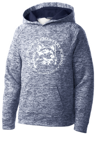 Hop Brook Youth and Adult PosiCharge® Electric Heather Fleece Hooded Pullover