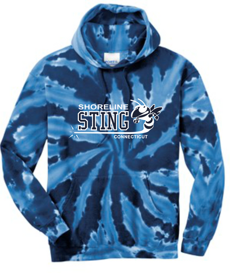 Shoreline Sting Youth & Adult Tye-Dyed Hooded Sweatshirt