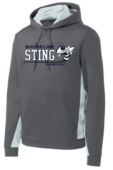 Shoreline Sting Camo Block Performance Hooded Sweatshirt