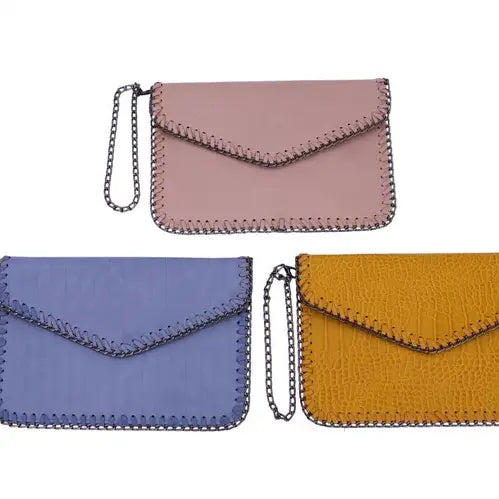 Ladies Faux Leather Fashion Clutch Handbag