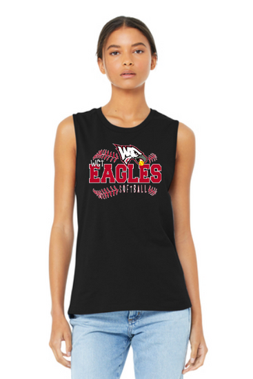 Wolcott Eagles BELLA+CANVAS ® Women’s Jersey Muscle Tank