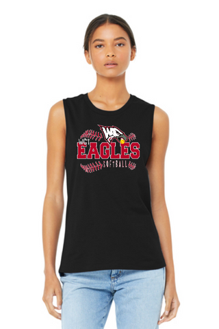 Wolcott Eagles BELLA+CANVAS ® Women’s Jersey Muscle Tank