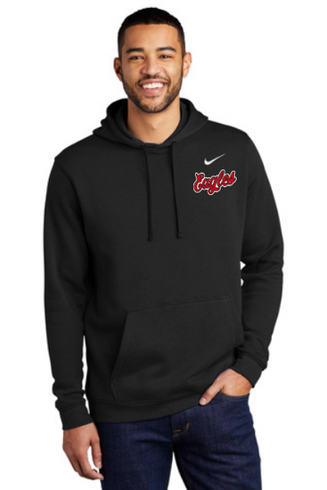 Wolcott Eagles Nike Embroidered Hoodie Team Image LLC