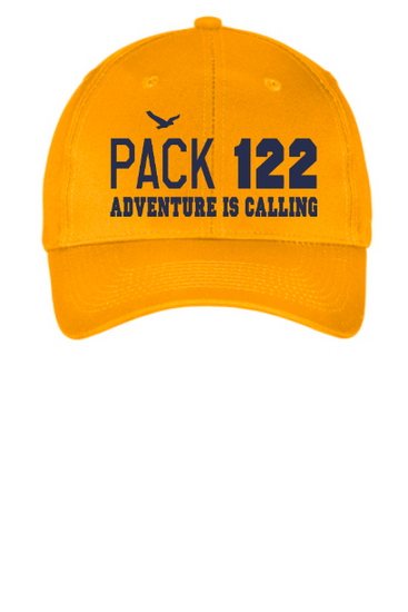 PACK 122 YOUTH AND ADULT TWILL EMBROIDERED HAT