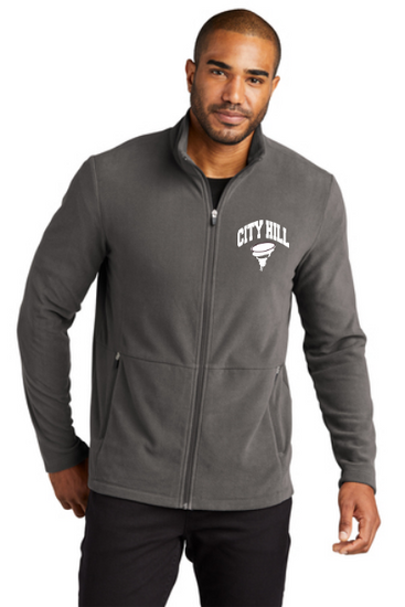 CITY HILL Embroidered Micro Fleece Jacket