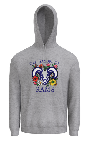 KE GOODWIN FLORAL LOGO HOODED SWEATSHIRT