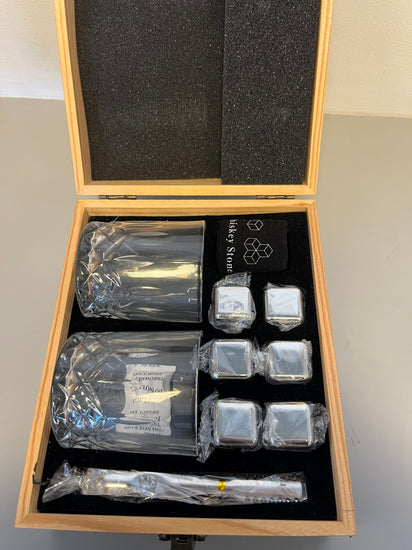 Whiskey Double Glass and Accessory gift set