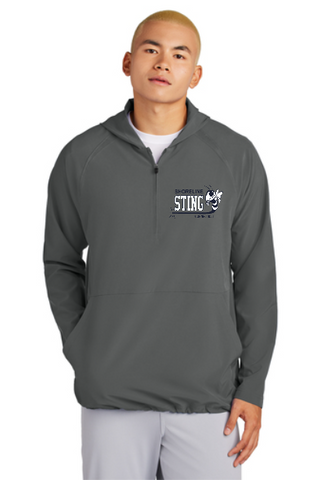 Shoreline Sting Sport-Tek® Repeat 1/2-Zip Long Sleeve Hooded Jacket