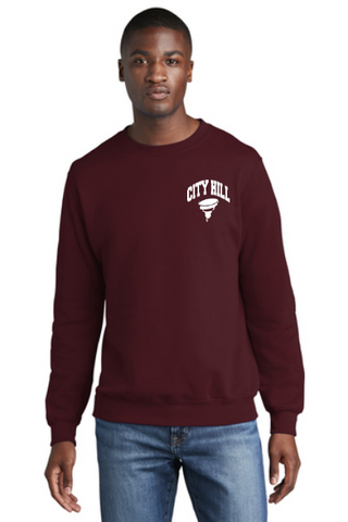 CITY HILL Cotton Blend CREWNECK Sweatshirt