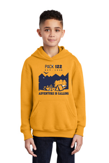 PACK 122 COTTON YOUTH AND ADULT HOODED SWEATSHIRT