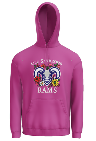 KE GOODWIN FLORAL LOGO HOODED SWEATSHIRT