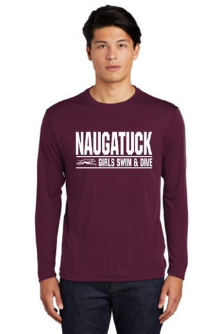 Naugatuck Girls Swimming Wicking Unisex Longsleeve T-shirt