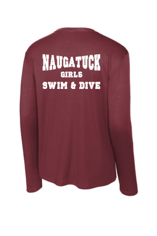 Naugatuck Girls Swimming Wicking Unisex Longsleeve T-shirt