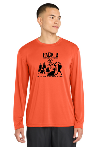 PACK 3 YOUTH AND ADULT PERFORMANCE LONGSLEEVE T-SHIRT