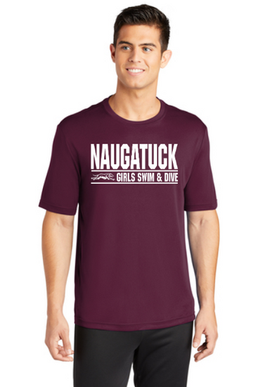 Naugatuck Girls Swimming Wicking Unisex T-shirt