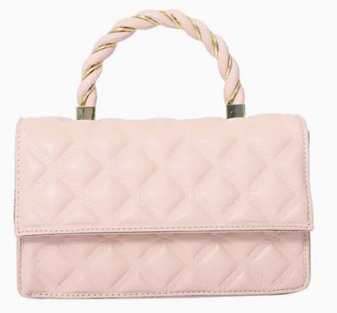 Ladies Top Handle Fashion Solid Color Satchel Bag