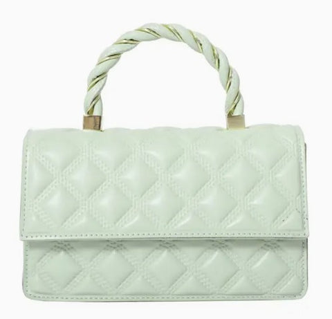 Ladies Top Handle Fashion Solid Color Satchel Bag