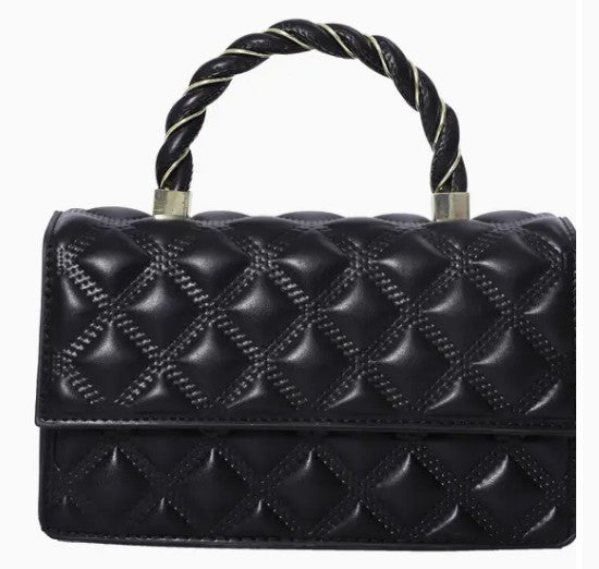 Ladies Top Handle Fashion Solid Color Satchel Bag