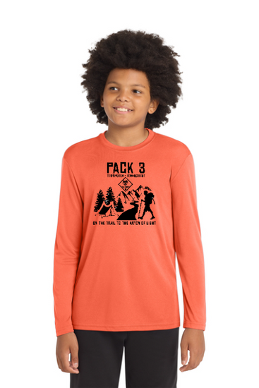 PACK 3 YOUTH AND ADULT PERFORMANCE LONGSLEEVE T-SHIRT