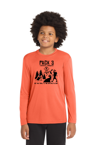 PACK 3 YOUTH AND ADULT PERFORMANCE LONGSLEEVE T-SHIRT