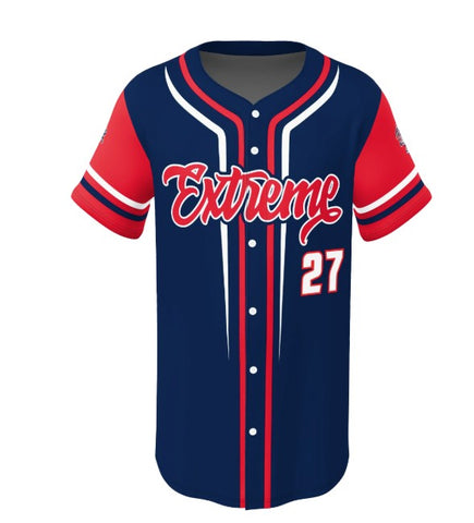 Baseball Full button Sublimated Jersey
