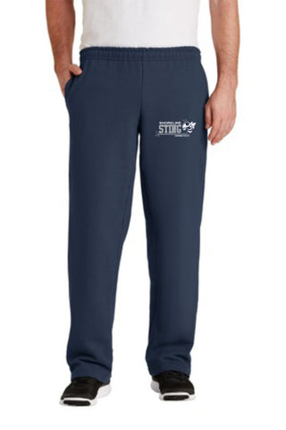 Shoreline Sting Adult & Youth Open Sweatpants with Embroidered logo