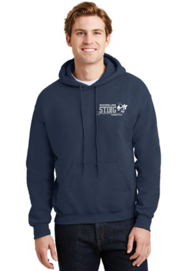Shoreline Sting Cotton Blend Embroidered Hoodie