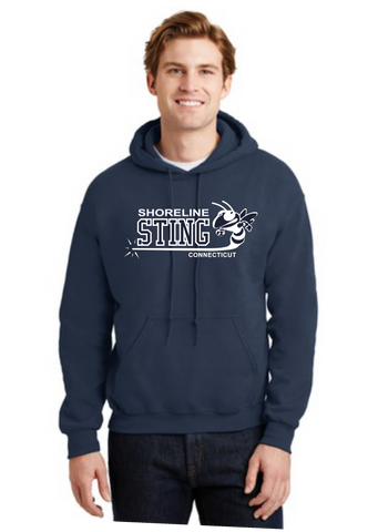 Shoreline Sting Cotton Blend Screenprinted Hoodie