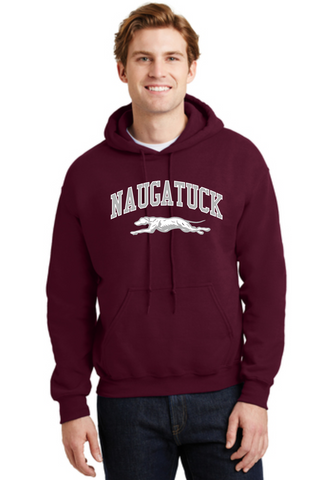 Naugatuck Greyhound Cotton Blend Hooded Sweatshirt
