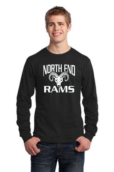 RAMS Cotton Unisex Adult Longsleeve T-shirt