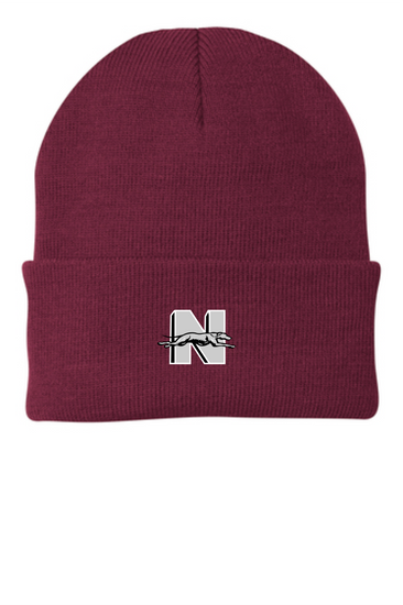 N EMBROIDERED Lined Beanie