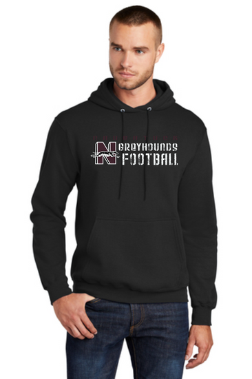 Naugatuck Football Cotton Blend Hooded Sweatshirt