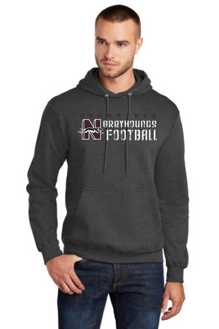 Naugatuck Football Cotton Blend Hooded Sweatshirt