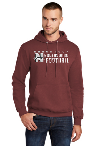 Naugatuck Football Cotton Blend Hooded Sweatshirt