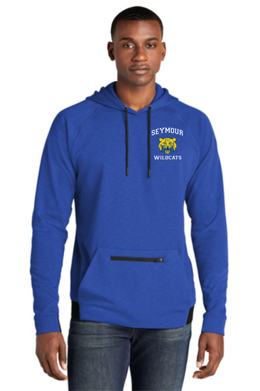 Seymour WILDCATS Embroidered Sport-Tek® PosiCharge® Strive Hooded Pullover