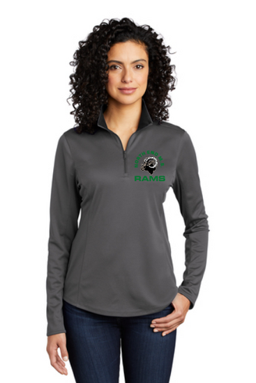 RAMS Port Authority ® Ladies Silk Touch ™ Performance 1/4-Zip  **NEW